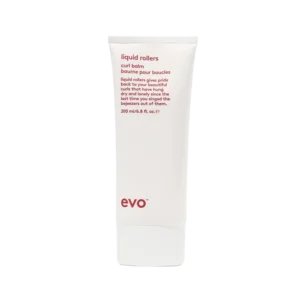 Witte tube van 200 ml evo Liquid Rollers curl balm met rode opdruk.