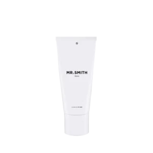 Witte tube van 200 ml Mr. Smith Blond haarverzorgingsproduct met minimalistische opdruk.