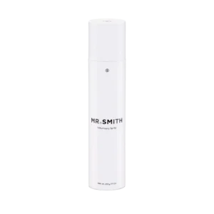 Witte spuitbus van Mr. Smith Volumising Spray van 270 gram, rechtopstaand afgebeeld tegen een witte achtergrond.
