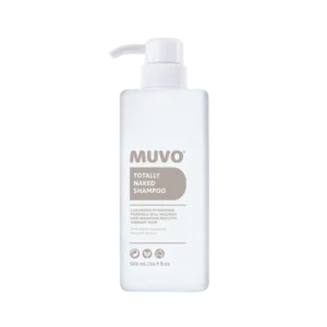 Witte pompflacon van MUVO Totally Naked Shampoo van 500 ml.